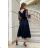 Women's Plus Size (42-46) Long Elegant Party Sleeveless Dress POLISH FASHION PMLBC23265-10 black 34