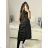 Women's elegant party long sleeve dress (S/M ONE SIZE) ITALIAN FASHION IM322282