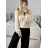 Women's Long Sleeve Sweater (S / M ONE SIZE) ITALIAN FASHION IMM219072 S/M béžová