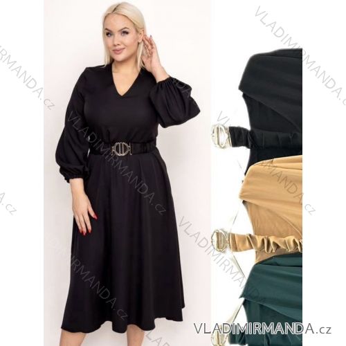 Women's Plus Size Short Sleeve Dress (3XL/4XL ONE SIZE) ITALIAN FASHION IMWT23201