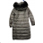 Coat winter park with fur women (sml-xl) FASHION ITALY IM917S-100 black S