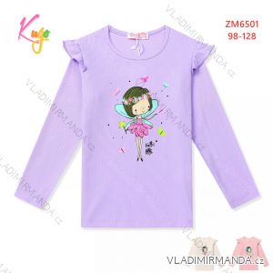 T-shirt with long sleeves children's girls girls (98-128) KUGO HL9309