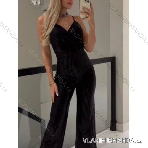 Women's Long Elegant Sleeveless Jumpsuit (S/M ONE SIZE) ITALIAN FASHION IMWGS231166