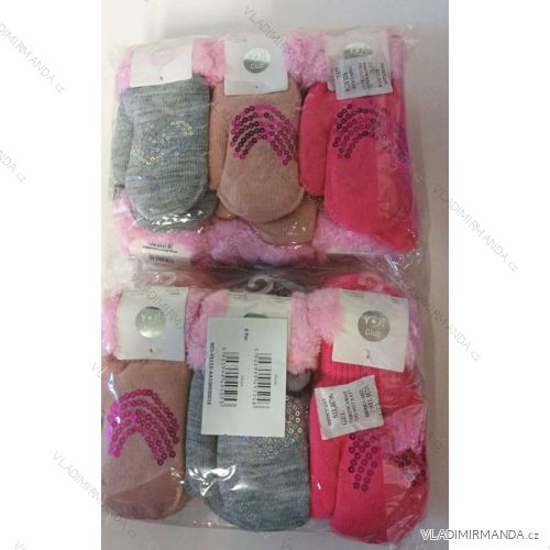 Gloves mittens with laces baby girl puppies (10-12-14-16cm) YOCLUB POLAND PV323RED0111G