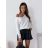 Women's Long Sleeve Knitted Sweater (S/M ONE SIZE) ITALIAN FASHION IMM22FD9073