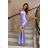 Women's Plus Size (42-46) Long Elegant Party Sleeveless Dress POLISH FASHION PMLBC23265-10 purple 34