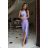 Women's Plus Size (42-46) Long Elegant Party Sleeveless Dress POLISH FASHION PMLBC23265-10 purple 34