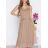 Women's Long Chiffon Short Sleeve Dress (S/M ONE SIZE) ITALIAN FASHION IMWGS231048