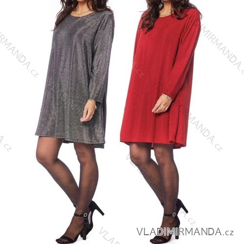 Women's Elegant Long Sleeve Dress (S/M ONE SIZE) ITALIAN FASHION IMM23M6062