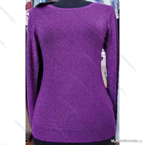 Women's Long Sleeve Knitted Sweater (S/M ONE SIZE) ITALIAN FASHION IMM22FD9073