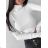 Women's Knitted Thin Long Sleeve Sweater (S/M ONE SIZE) ITALIAN FASHION IMWL233225