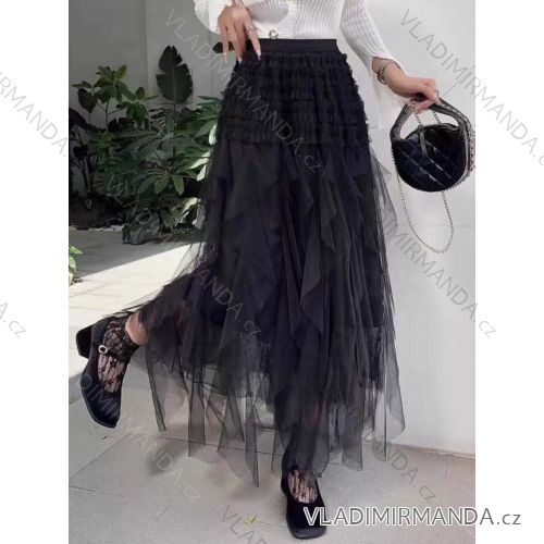 Women's Long Tulle Skirt (S/M ONE SIZE) ITALIAN FASHION IMWB233518