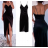 Women's long party velvet dress with straps (S/M ONE SIZE) ITALIAN FASHION IMPMD2326493L