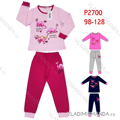 Pajamas long sleeve children's girls (98-128) SEASON SEZ22PZ-2601