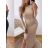 Women's Elegant Long Sleeve Dress (S/M ONE SIZE) ITALIAN FASHION IMM23M6062