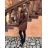 Women's Long Sleeve Coat (S/M ONE SIZE) ITALIAN FASHION IMPGM235272 béžová S/M