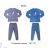 Boys' long pajamas (140-170) WOLF S2356