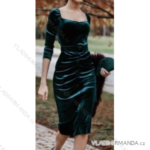 Women's Elegant Knitted Long Sleeve Dress (S/M ONE SIZE) ITALIAN FASHION IMPBB22Y22990