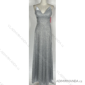 Women's Summer Elegant Sparkly Sequin Strap Dress (S/M ONE SIZE) ITALIAN FASHION IMPBB23O3837