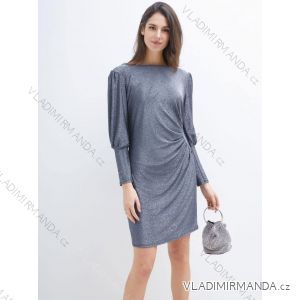 Women's Elegant Long Sleeve Dress (S/M ONE SIZE) ITALIAN FASHION IMM23M6062