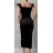 Women's Summer Elegant Sparkly Sequin Strap Dress (S/M ONE SIZE) ITALIAN FASHION IMPBB23O3837