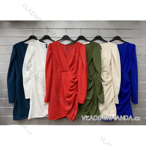 Women's Long Chiffon Short Sleeve Dress (S/M ONE SIZE) ITALIAN FASHION IMWGS231048