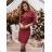 Women's Elegant Long Sleeve Dress (S/M ONE SIZE) ITALIAN FASHION IMM23M6062