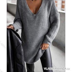 Women's Oversize Long Sleeve Knitted Sweater (S/M/L ONE SIZE) ITALIAN FASHION IMD23826