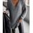 Women's Oversize Long Sleeve Knitted Sweater (S/M/L ONE SIZE) ITALIAN FASHION IMD23826