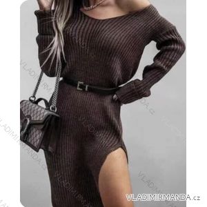 Women's Long Sleeve Knitted Dress (M/L ONE SIZEl) ITALIAN FASHION IMD23811