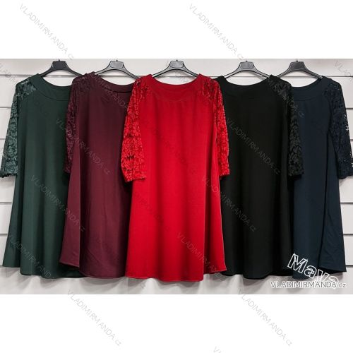 Šaty elegantní krátké dlouhý rukáv dámské (S/M ONE SIZE) ITALSKÁ MÓDA IMWC217235