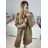 Long Sleeve Hooded Alpaca Coat Women Plus Size (S/M/L ONE SIZE) ITALIAN FASHION IMWCW23011