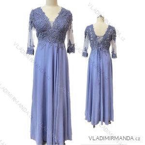 Long Party Dress with Lace Long Sleeve Women's Plus Size (2XL/3XL-4XL/5XL) ITALIAN FASHION IMHMS23008