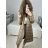 Coat winter park with fur women (sml-xl) FASHION ITALY IM917S-100 Brown S