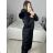 Coat winter park with fur women (sml-xl) FASHION ITALY IM917S-100 black S