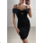 Women's Summer Elegant Sparkly Sequin Strap Dress (S/M ONE SIZE) ITALIAN FASHION IMPBB23O3837