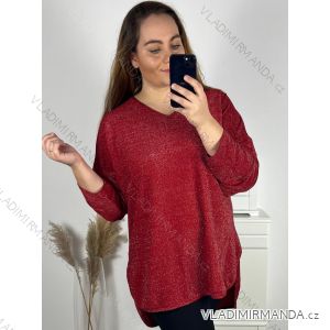 Tunic / blouse long sleeve women's oversized (3XL / 4XL ONE SIZE) ITALIAN FASHION IMWQ2191650