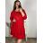 Tunic / blouse long sleeve women's oversized (3XL / 4XL ONE SIZE) ITALIAN FASHION IMWQ2191650 red 3xl / 4xl