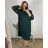 Women's Plus Size Short Sleeve Dress (3XL/4XL ONE SIZE) ITALIAN FASHION IMWT23201 3xl / 4xl Green