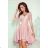 210-11 NICOLLE - lace neckline - powder pink NMC-210-11 pink S