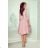 210-11 NICOLLE - lace neckline - powder pink NMC-210-11 pink S