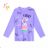 T-shirt long sleeve with sequins children adolescent girls (116-146) KUGO B3258