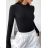 Women's elegant long sleeve T-shirt (S/M ONE SIZE) ITALIAN FASHION IMM23FS33019