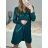 Women's Long Chiffon Short Sleeve Dress (S/M ONE SIZE) ITALIAN FASHION IMWGS231048