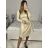 Women's Elegant Long Sleeve Dress (S/M ONE SIZE) ITALIAN FASHION IMM23M6062 S/M Brown