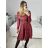 Women's Elegant Long Sleeve Dress (S/M ONE SIZE) ITALIAN FASHION IMM23M6062