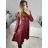 Women's Elegant Long Sleeve Dress (S/M ONE SIZE) ITALIAN FASHION IMM23M6062