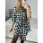 Women's Long Sleeve Shirt Dress (S/M/L ONE SIZE) ITALIAN FASHION IMC22658