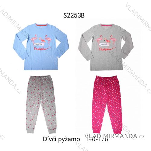 Pajamas long adolescent girls (140-170) WOLF S2253B