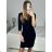 Women's Long Long Sleeve Party Dress (S/M ONE SIZE) ITALIAN FASHION IMM23056 Golden S/M